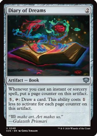 Diary of Dreams (SOS-248) - Secrets of Strixhaven Foil