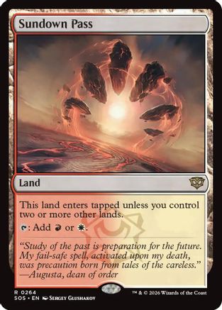 Sundown Pass (SOS-264) - Secrets of Strixhaven Foil
