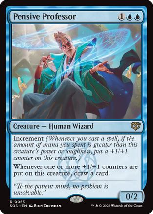 Pensive Professor (SOS-063) - Secrets of Strixhaven