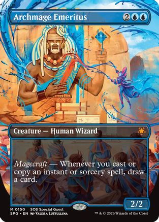 Archmage Emeritus (Borderless) (SPG-150) - Special Guests Foil