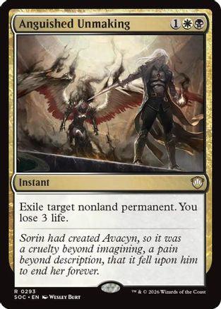 Anguished Unmaking (SOC-293) - Commander: Secrets of Strixhaven
