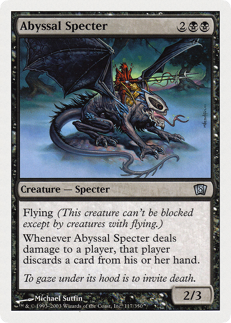 Abyssal Specter (8ED-117) - Eighth Edition