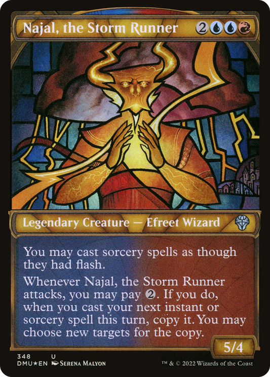 Najal, the Storm Runner (Textured Foil) (DMU-348) - Dominaria United: (Showcase) Foil