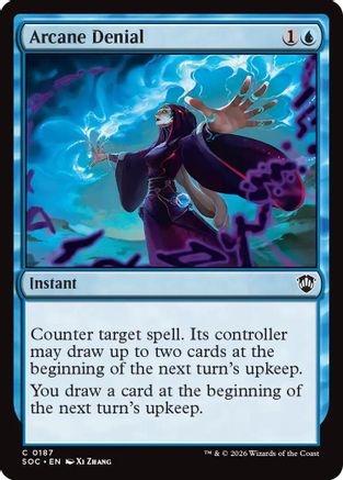 Arcane Denial (SOC-187) - Commander: Secrets of Strixhaven