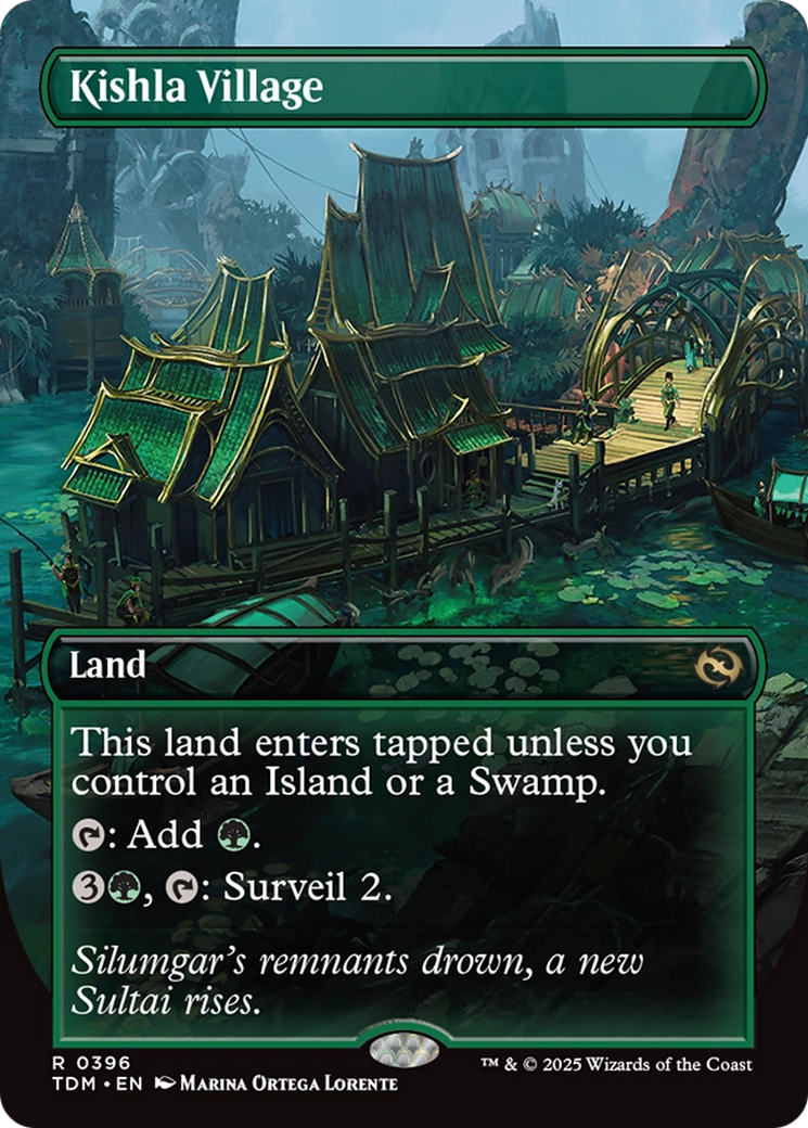 Kishla Village  (Borderless)(TDM-396) - Tarkir: Dragonstorm Foil