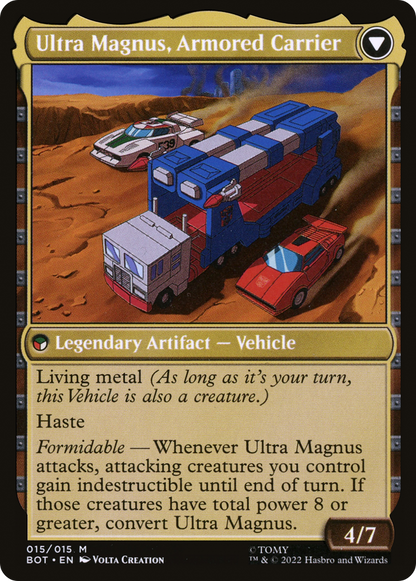 Ultra Magnus, Tactician // Ultra Magnus, Armored Carrier (BOT-015) - Transformers: (convertdfc) Foil