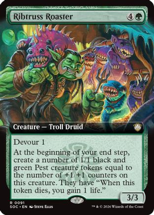Ribtruss Roaster (Extended Art) (SOC-091) - Commander: Secrets of Strixhaven