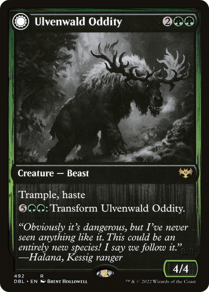 Ulvenwald Oddity // Ulvenwald Behemoth (DBL-492) - Innistrad: Double Feature: (Double Faced Transform) Foil