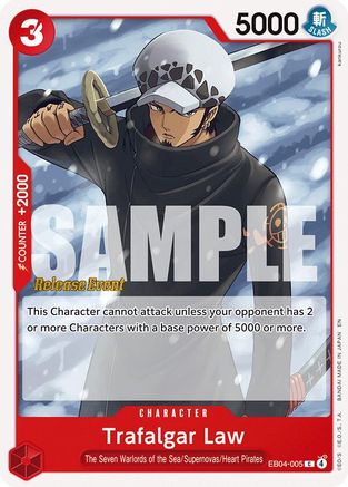 (EB04-005) Trafalgar Law - Adventure on Kami's Island Release Event Cards - Normal