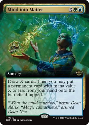 Mind into Matter (Extended Art) (SOS-352) - Secrets of Strixhaven