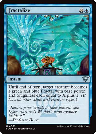 Fractalize (SOS-051) - Secrets of Strixhaven Foil