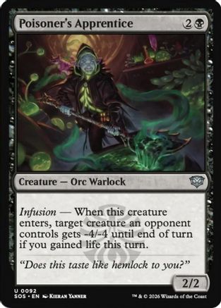 Poisoner's Apprentice (SOS-092) - Secrets of Strixhaven Foil
