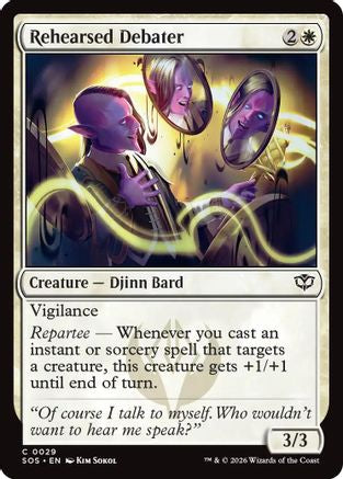 Rehearsed Debater (SOS-029) - Secrets of Strixhaven Foil