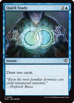 Quick Study (SOS-065) - Secrets of Strixhaven Foil