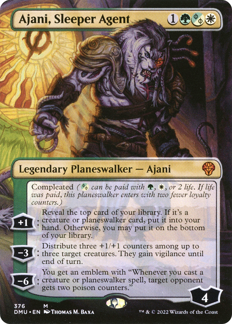 Ajani, Sleeper Agent (DMU-376) - Dominaria United (Borderless) Foil