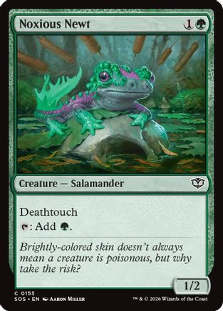 Noxious Newt (SOS-155) - Secrets of Strixhaven