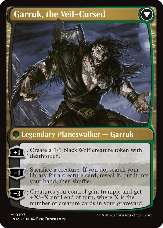 Garruk Relentless // Garruk, the Veil-Cursed (INR-197) - Innistrad Remastered