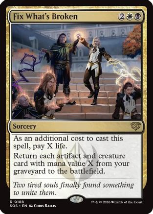 Fix What's Broken (PPSOS-188) - Promo Pack: Secrets of Strixhaven Foil