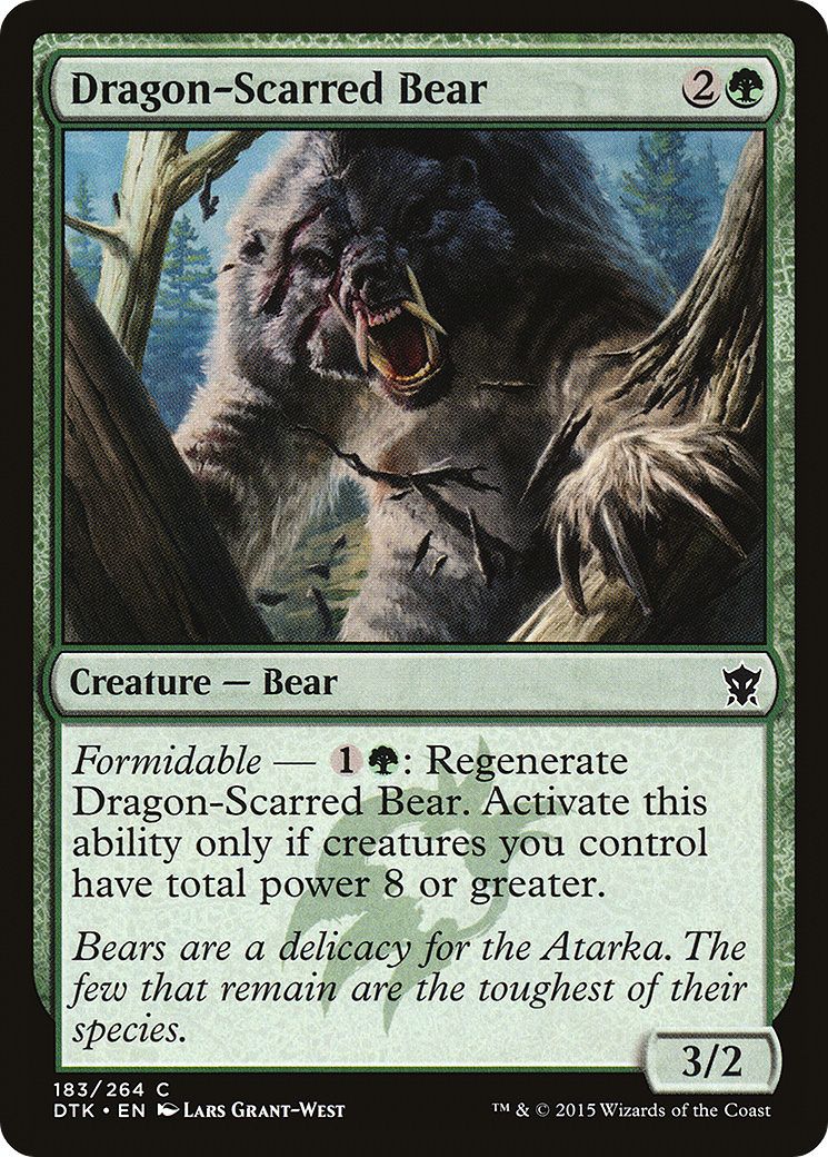 Dragon-Scarred Bear (DTK-183) - Dragons of Tarkir