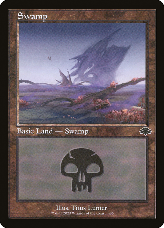 Swamp (406) (Retro Frame) (DMR-406) - Dominaria Remastered Foil