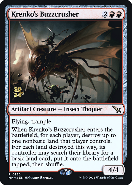 Krenko's Buzzcrusher (PMKM-136S) - Murders at Karlov Manor Promos Foil