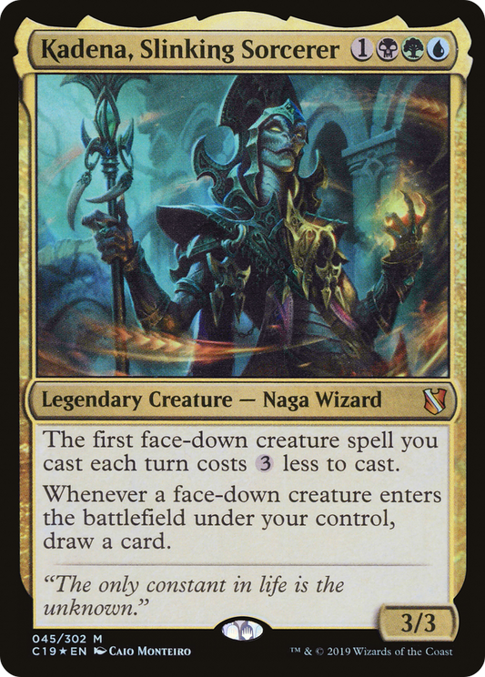 Kadena, Slinking Sorcerer (C19-045) - Commander 2019 Foil