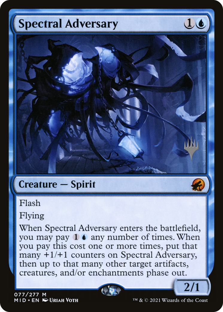 Spectral Adversary (PMID-77P) - Innistrad: Midnight Hunt Promos