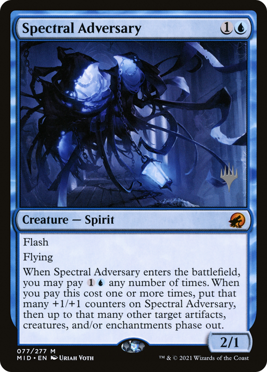 Spectral Adversary (PMID-77P) - Innistrad: Midnight Hunt Promos