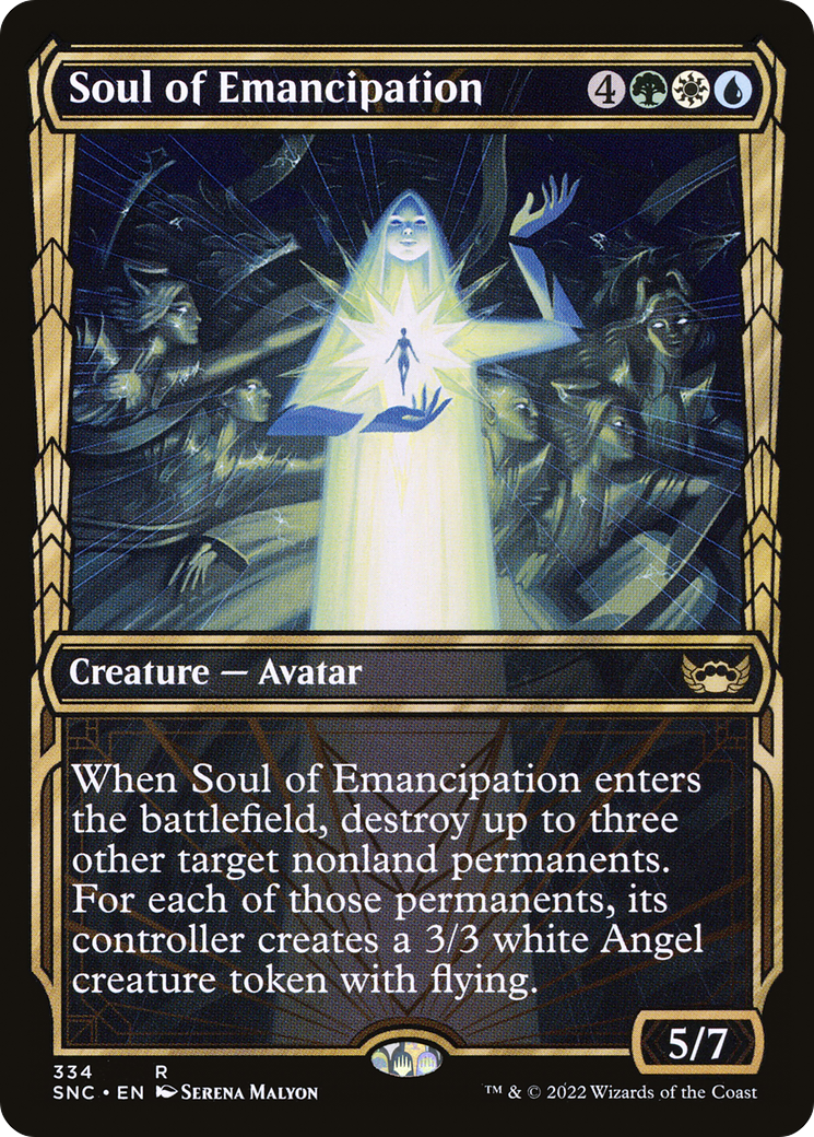 Soul of Emancipation (Showcase)  (SNC-334) - Streets of New Capenna: (Showcase) Foil