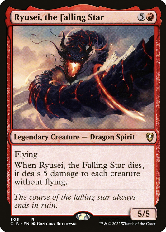 Ryusei, the Falling Star (CLB-806) - Commander Legends: Battle for Baldur's Gate