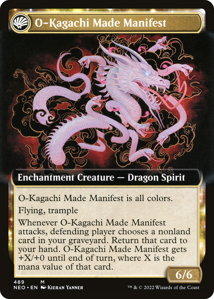 The Kami War // O-Kagachi Made Manifest (NEO-489) - Kamigawa: Neon Dynasty: (Extended Art, fandfc) Foil