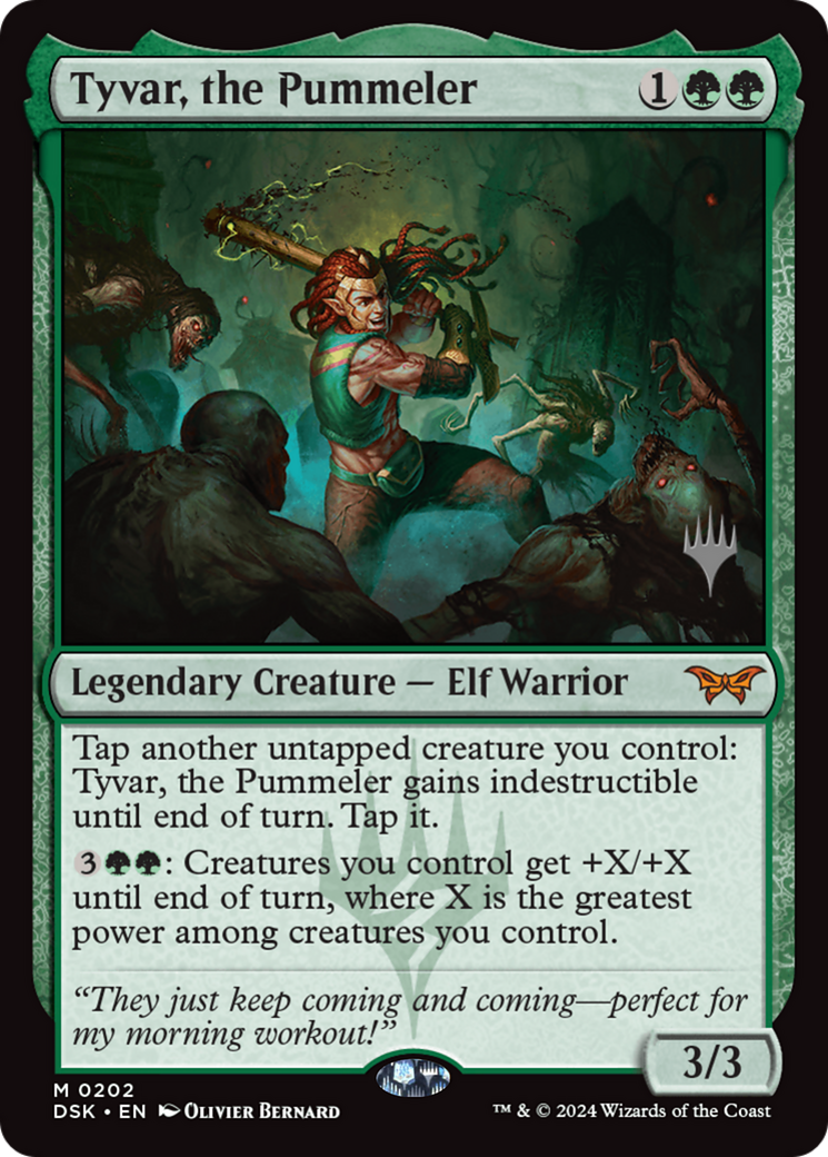 Tyvar, the Pummeler (PDSK-202P) - Duskmourn: House of Horror Promos Foil