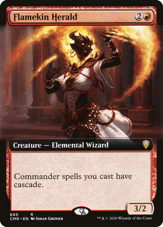 Flamekin Herald (CMR-665) - Commander Legends: (Extended Art)