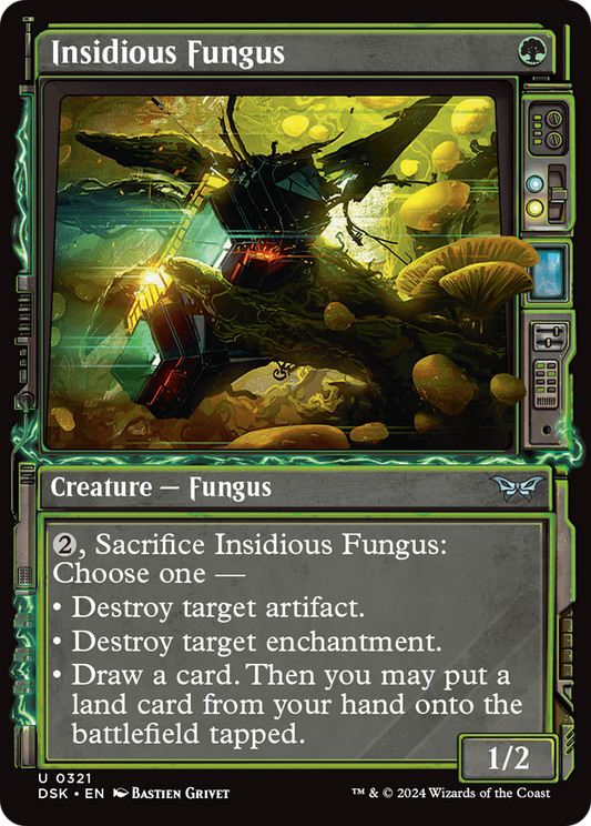 Insidious Fungus (DSK-321) - Duskmourn: House of Horror: (Showcase) Foil