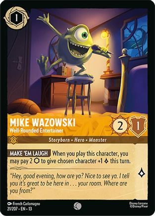(021/207)  Mike Wazowski - Well-Rounded Entertainer - Attack of the Vine!  Normal