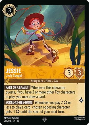 (020/204)  Jessie - Lively Cowgirl - Wilds Unknown  Holofoil
