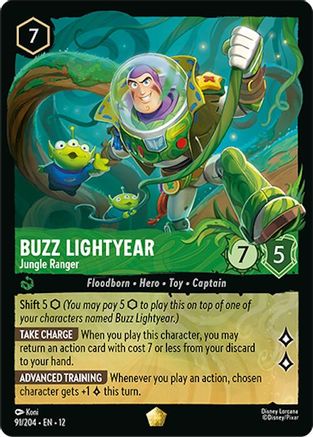 (091/204)  Buzz Lightyear - Jungle Ranger - Wilds Unknown  Normal