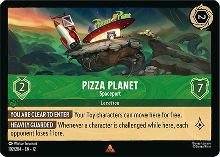 (102/204)  Pizza Planet - Spaceport - Wilds Unknown  Cold Foil