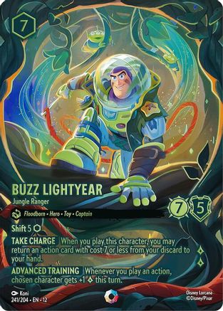 (241/204)  Buzz Lightyear - Jungle Ranger (Iconic) - Wilds Unknown  Holofoil