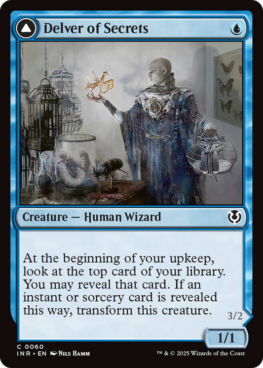 Delver of Secrets // Insectile Aberration (INR-060) - Innistrad Remastered Foil