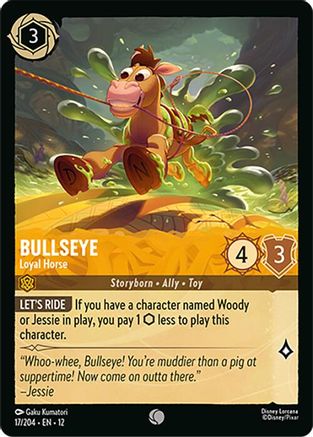 (017/204)  Bullseye - Loyal Horse - Wilds Unknown  Cold Foil