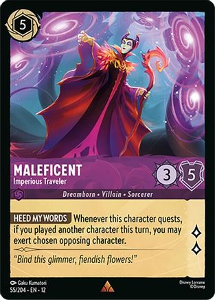 (055/204)  Maleficent - Imperious Traveler - Wilds Unknown  Normal