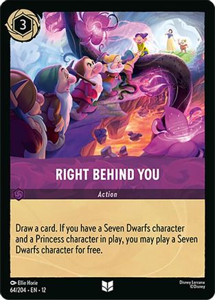 (064/204)  Right Behind You - Wilds Unknown  Cold Foil