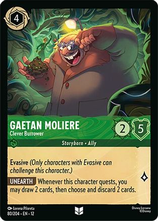 (080/204)  Gaetan Moliere - Clever Burrower - Wilds Unknown  Normal