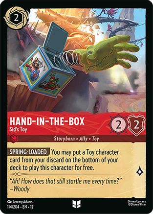 (114/204)  Hand-in-the-Box - Sid's Toy - Wilds Unknown  Normal