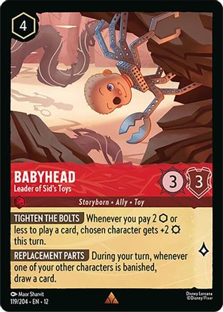 (119/204)  Babyhead - Leader of Sid's Toys - Wilds Unknown  Normal