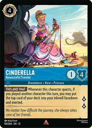 (155/204)  Cinderella - Resourceful Traveler - Wilds Unknown  Normal