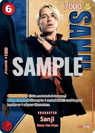 (P-137) Sanji - (Premium Card Collection -Live Action Edition Vol.2 Straw Hat Crew-) - One Piece Promotion Cards - Foil