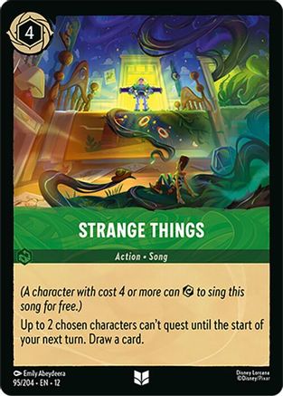 (095/204)  Strange Things - Wilds Unknown  Cold Foil