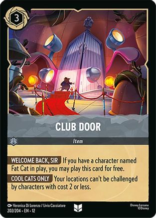 (202/204)  Club Door - Wilds Unknown  Cold Foil